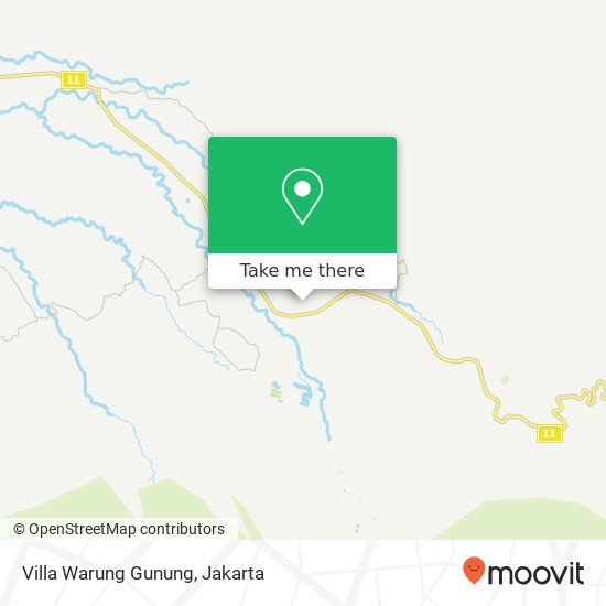 Villa Warung Gunung map