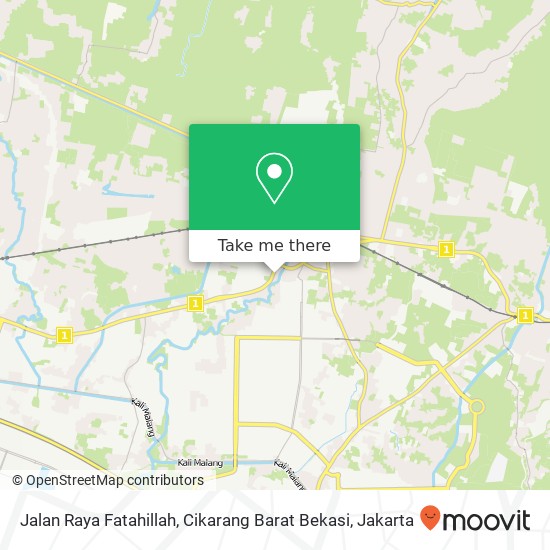 Jalan Raya Fatahillah, Cikarang Barat Bekasi map