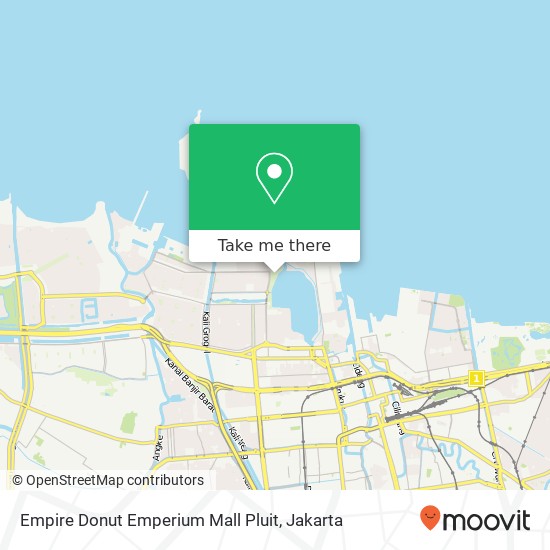 Empire Donut Emperium Mall Pluit map