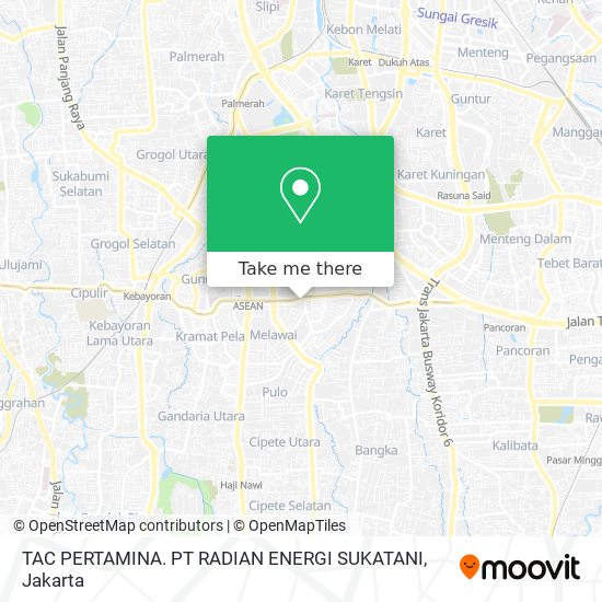 TAC PERTAMINA. PT RADIAN ENERGI SUKATANI map