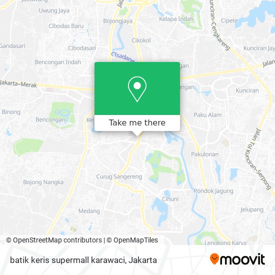 batik keris supermall karawaci map