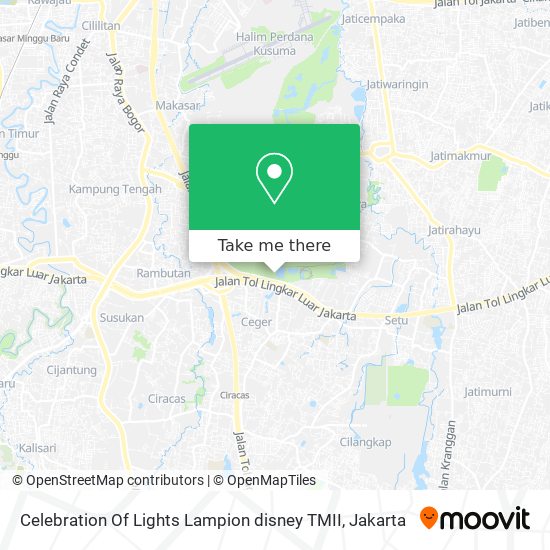 Celebration Of Lights Lampion disney TMII map