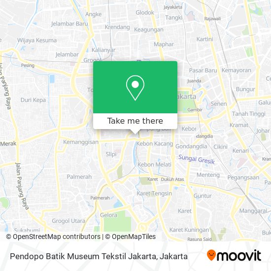 Pendopo Batik Museum Tekstil Jakarta map