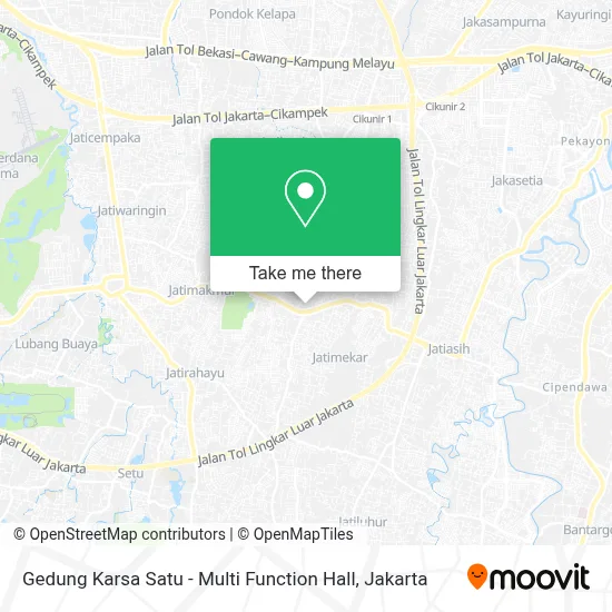 Gedung Karsa Satu - Multi Function Hall map
