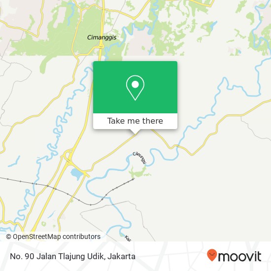 No. 90 Jalan Tlajung Udik map