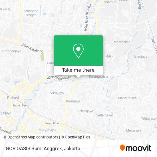 GOR OASIS Bumi Anggrek map