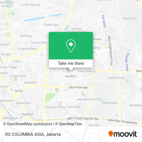 RS COLUMBIA ASIA map