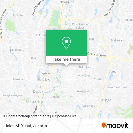 Jalan M. Yusuf map