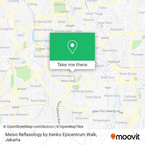 Meiso Reflexology by Kenko Epicentrum Walk map