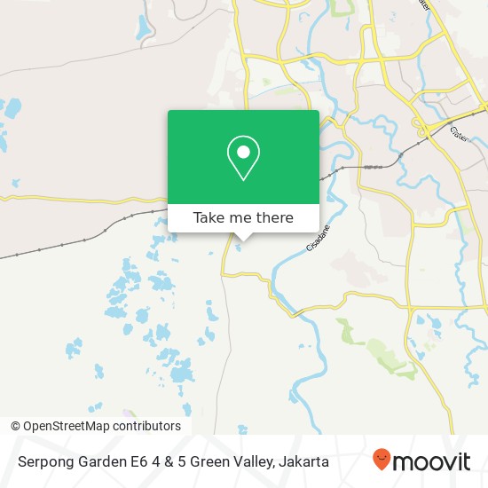 Serpong Garden E6 4 & 5  Green Valley map