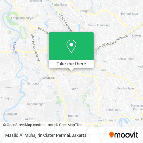 Masjid Al Muhajirin,Ciater Permai map