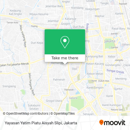 Yayasan Yatim Piatu Aisyah Slipi map