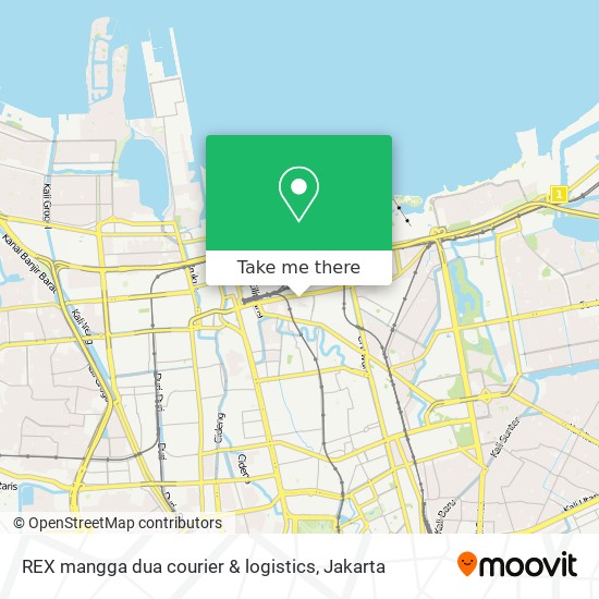 REX mangga dua courier & logistics map