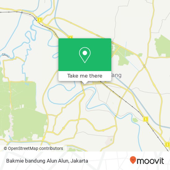 Bakmie bandung Alun Alun map