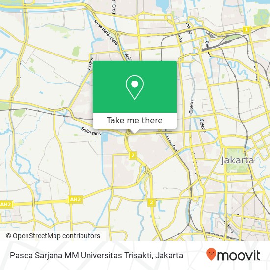 Pasca Sarjana MM Universitas Trisakti map