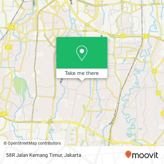 58R Jalan Kemang Timur map