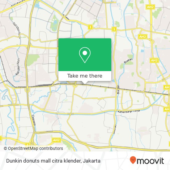 Dunkin donuts mall citra klender map