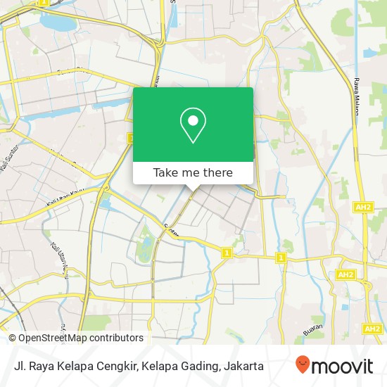 Jl. Raya Kelapa Cengkir, Kelapa Gading map