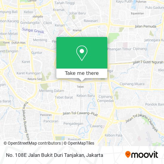No. 108E Jalan Bukit Duri Tanjakan map