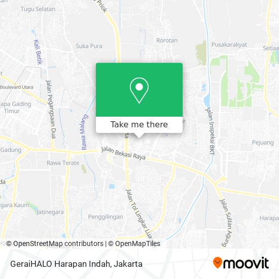 GeraiHALO Harapan Indah map