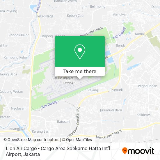 Lion Air Cargo - Cargo Area Soekarno Hatta Int'l Airport map