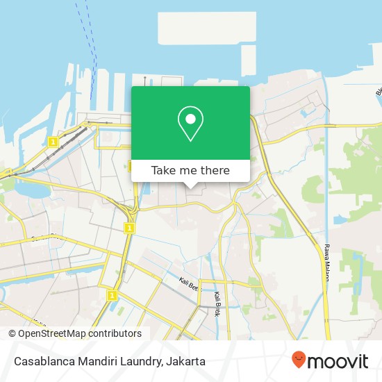 Casablanca Mandiri Laundry map