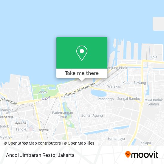 Ancol Jimbaran Resto map