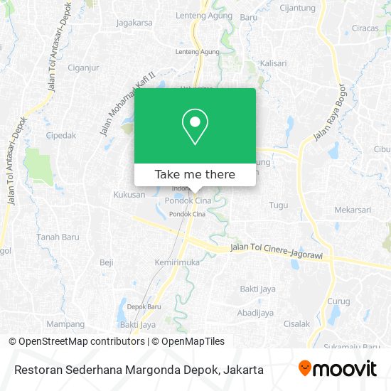 Restoran Sederhana Margonda Depok map