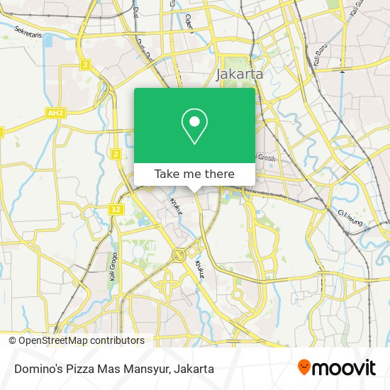 Domino's Pizza Mas Mansyur map