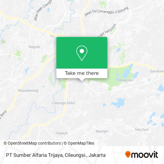 PT Sumber Alfaria Trijaya, Cileungsi. map