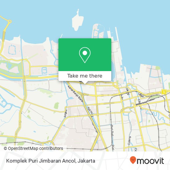 Komplek Puri Jimbaran Ancol map