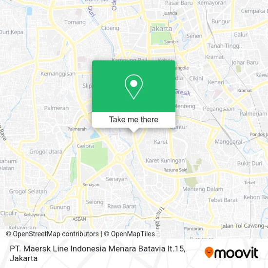 PT. Maersk Line Indonesia Menara Batavia lt.15 map