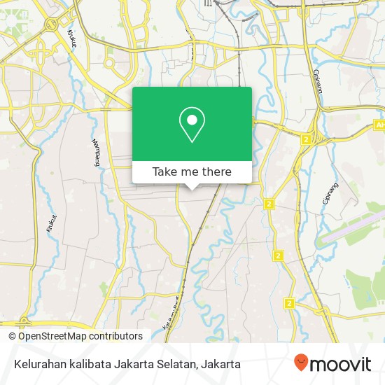 Kelurahan kalibata Jakarta Selatan map