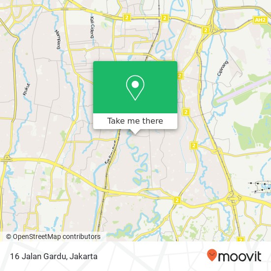 16 Jalan Gardu map