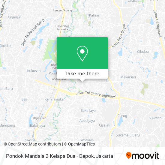 Pondok Mandala 2 Kelapa Dua - Depok map