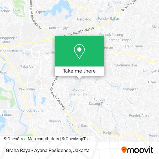 Graha Raya - Ayana Residence map