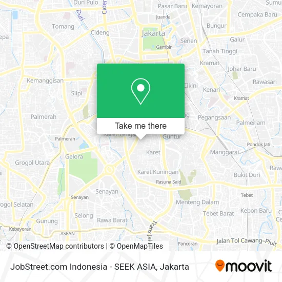 JobStreet.com Indonesia - SEEK ASIA map