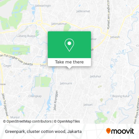 Greenpark, cluster cotton wood map