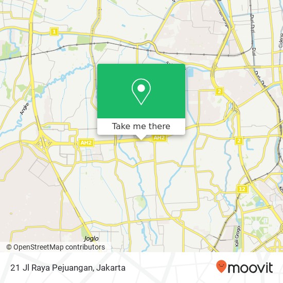 21 Jl Raya Pejuangan map