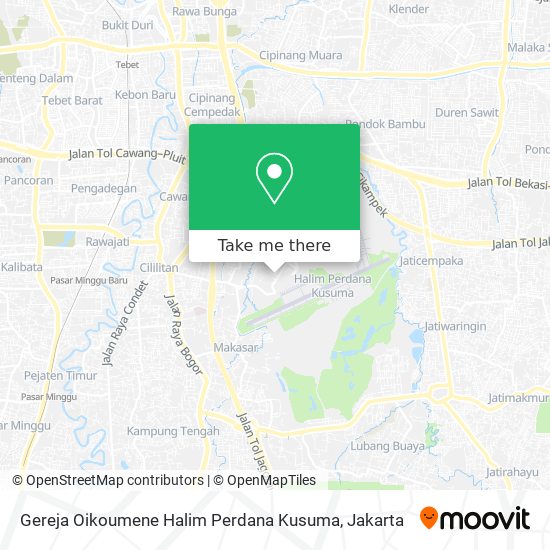 Gereja Oikoumene Halim Perdana Kusuma map