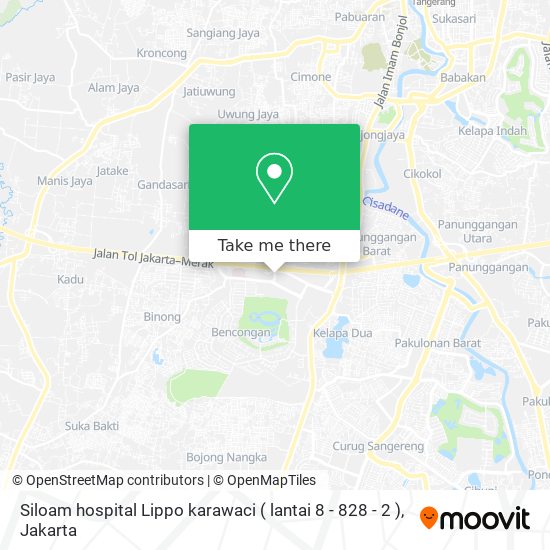 Siloam hospital Lippo karawaci ( lantai 8 - 828 - 2 ) map