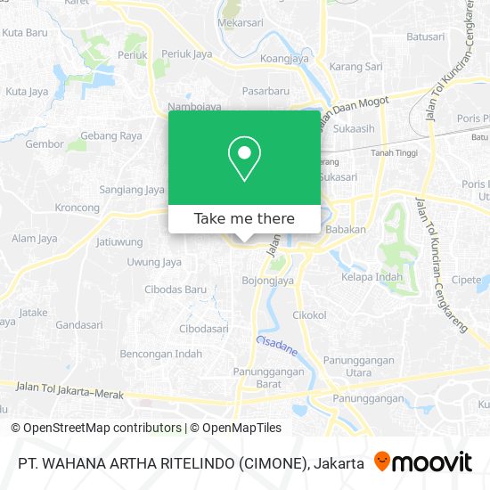 PT. WAHANA ARTHA RITELINDO (CIMONE) map