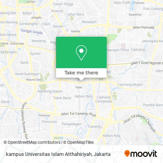 kampus Universitas Islam Atthahiriyah map