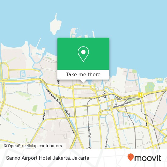 Sanno Airport Hotel Jakarta map