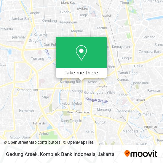 Gedung Arsek, Komplek Bank Indonesia map