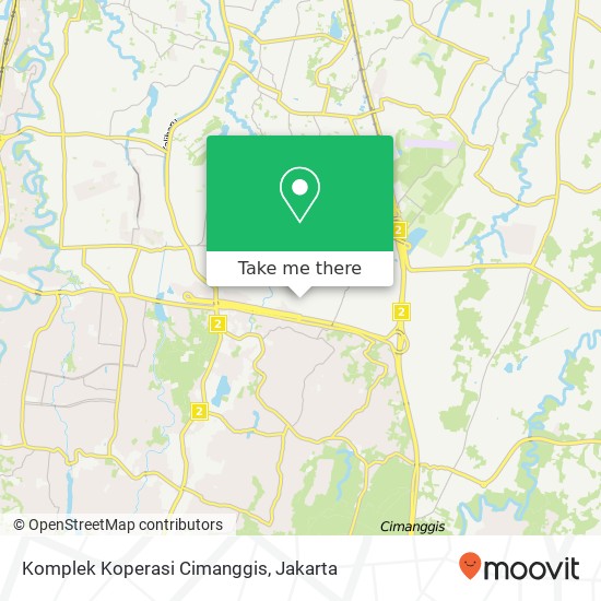 Komplek Koperasi Cimanggis map