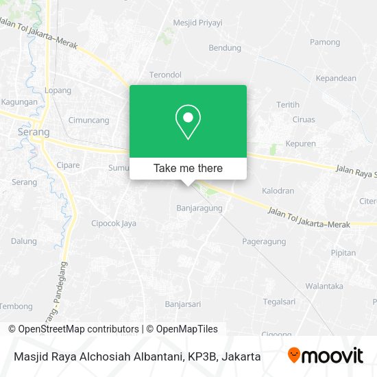 Masjid Raya Alchosiah Albantani, KP3B map