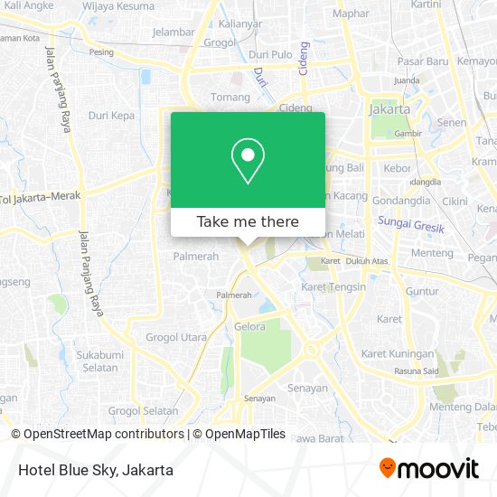 Hotel Blue Sky map