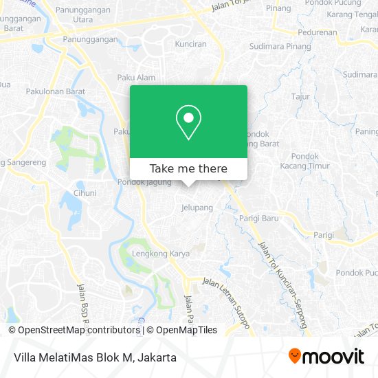 Villa MelatiMas Blok M map