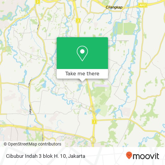 Cibubur Indah 3 blok H. 10 map